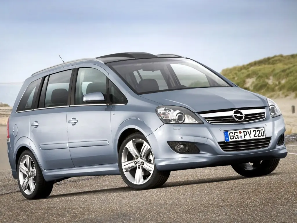 Opel Zafira (A05, P12) 2 поколение, рестайлинг, минивэн (12.2007 - 10.2015)